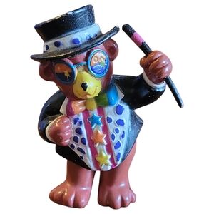 Vtg 93 Walmart Kid's Meal Lisa Frank Rainbow Hollywood Bear PVC Figure Toy